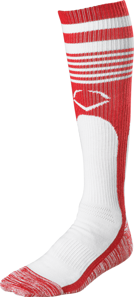 WTV4448 Throwback Game Socks scarlet