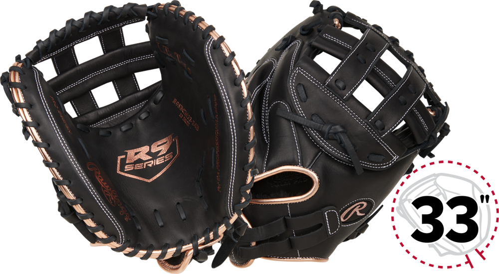 R9 R9SBCM33-24B Fastpitch Catcher Mitt
