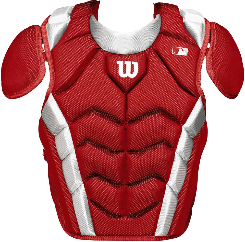 WTA4700 Pro Stock Adult Chestprotector LG scarlet