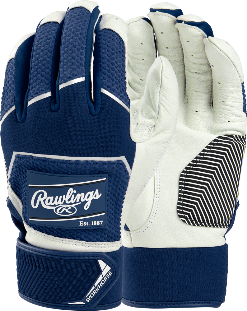 WH22BG Workhorse Adult Batting Glove Pair navy