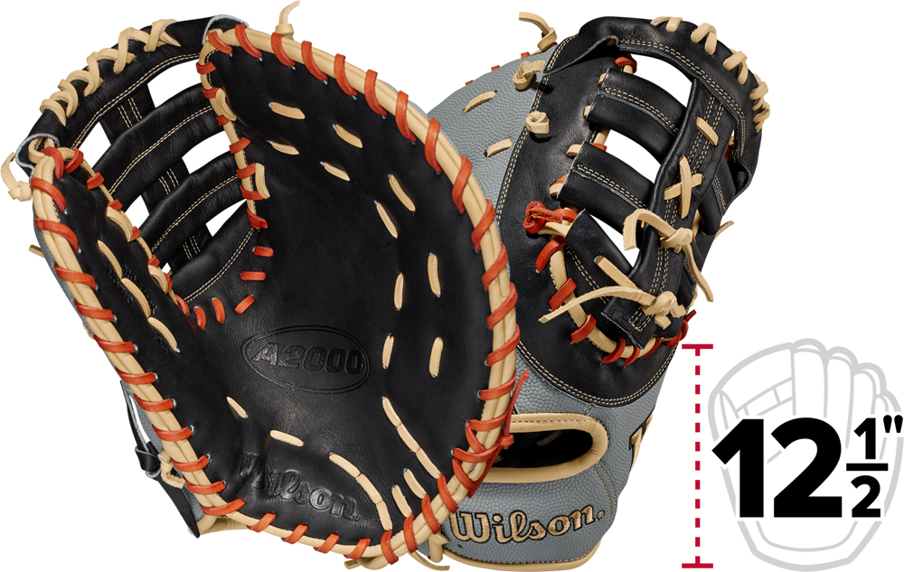 Wilson A700 Baseball 12 12 Black/Black/Red
